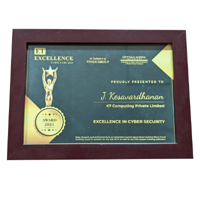 Excellence in Cybersecurity Award